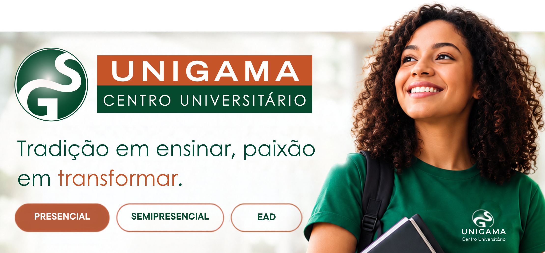 Banner Unigama - Transforme seu futuro na Unigama